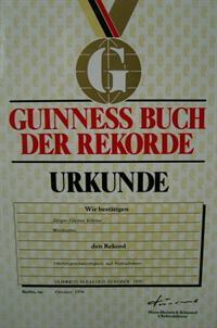 Jürgen Köhler Guinness Records